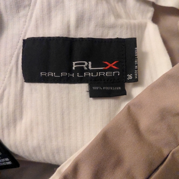 Polo Golf Ralph Lauren Performance Dri Fitting Golf Shorts Tan Mens Size 36 - Picture 2 of 3